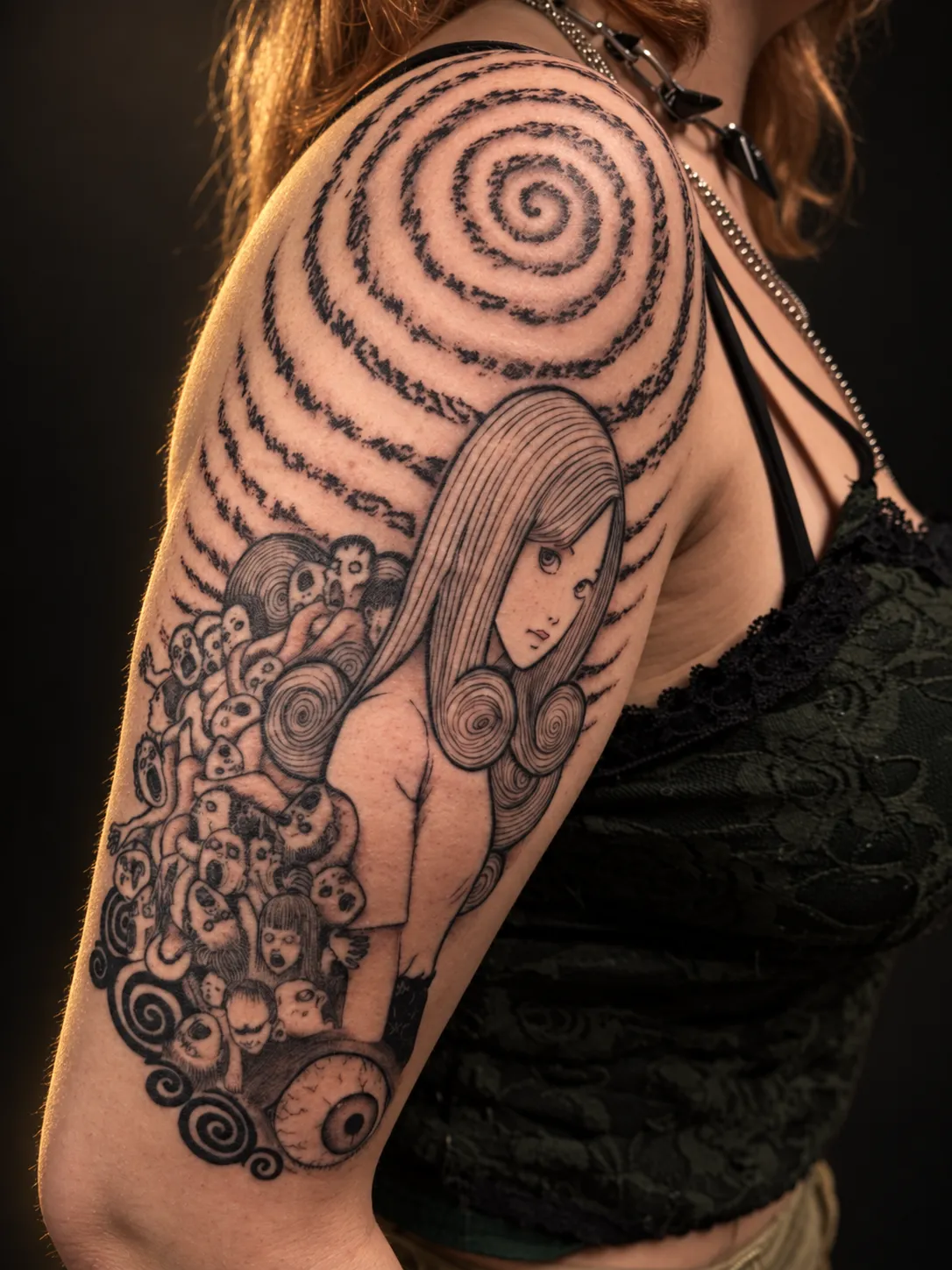 Manga-inspired Uzumaki tattoo